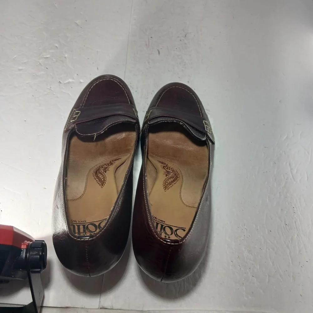 Sofft Leather Loafer Pumps 6.5M Brown Dark Academia Officecore Heels